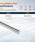 Cool 2 Pcs 6mm By 400mm Linear Motion Rods Shaft Guide Precision Rails, detailed specifications for smooth operation.