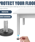 24 Pcs Adjustable Furniture Leveling Feet Screw In Legs For Dressers And Cabinets With Iron And Plastic Construction Easy Install Height Adjustment Floor Protection Wobble Free Stability For Any Home, screw-in foot pad