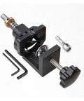 Aluminum Alloy 35mm Milling Cutter Kit For Hinge Fixtures With Clip Drill Bit Drilling Guide Hole Locator For Woodworking Cabinets And Furniture Installations Side And End Milling DIY Friendly And Easy To Use Precise Hole Alignment, black aluminum 35mm hinge drill guide with bits