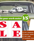 Eye Catching Underhood Sign Kit In White And Blue Measuring 29 By 41 Inches Using Super Durable Corrugated Plastic For Your Car Lot Or Dealership To Show Off Deals And Make Vehicles Look Awesome, car front display