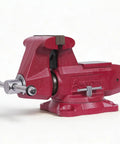 Beast 5 Inch Bench Vise With 360 Degree Swivel Base And 5-1/2 Inch Jaw Opening, Ductile Iron Workshop Vise With Anvil And Pipe Jaws