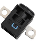 Heavy Duty Power Disconnect Pyro Fuse Replacement For Tesla Model S And Model X Battery Cut Off Switch, black plastic with blue detail.