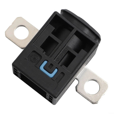 Heavy Duty Power Disconnect Pyro Fuse Replacement For Tesla Model S And Model X Battery Cut Off Switch, black plastic with blue detail.
