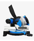 2600W Belt Driven Aluminum Wood Cutting Saw With 45 Degree Bevel 255mm Blade 3900 RPM Workhorse Multi Purpose Profile Cutting Power Tool For Durable Precision Woodworking on miter base