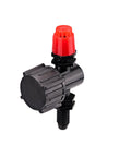 Adjustable Flow Micro Sprinkler With Full Circle Pattern And Stream Spray For Garden And Lawn Irrigation, black and red design