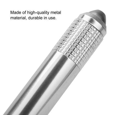 Close-up of Pro Grade Flex Shaft Rotary Tool Kit quick-change handpiece made of high-quality metal