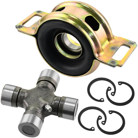 Toyota Tacoma Drive Shaft Center Support Bearing and U Joint Kit Fit 2005 Through 2015 2WD 4WD Built Tough