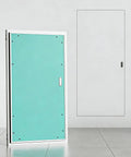 Flawless Flush Mount Aluminum Access Panel Concealed Drywall Inspection Cover 37X37 Inch in turquoise color