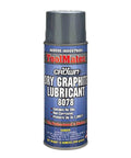 Front view of Dry Graphite Lubricant Spray 12 Oz Aerosol For Extreme Temperature Range Tough As Nails Performance Oil Free Coating