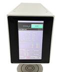 Knockout Precision Digital Rockwell Hardness Tester With Top Shelf Touch Screen LCD displaying major load options for shop tests.