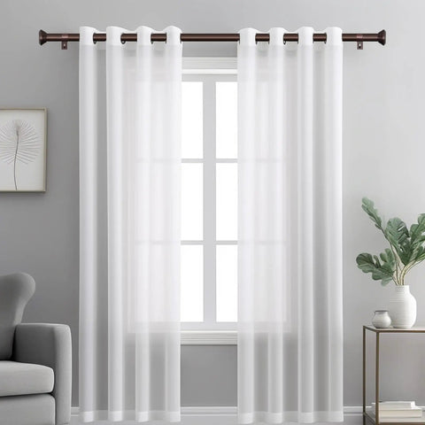 Heavy Duty Bronze Curtain Rod Set For Windows 72 To 144 Inches With Adjustable 1 Inch Rods And Diamond Finials Ideal For Bedroom