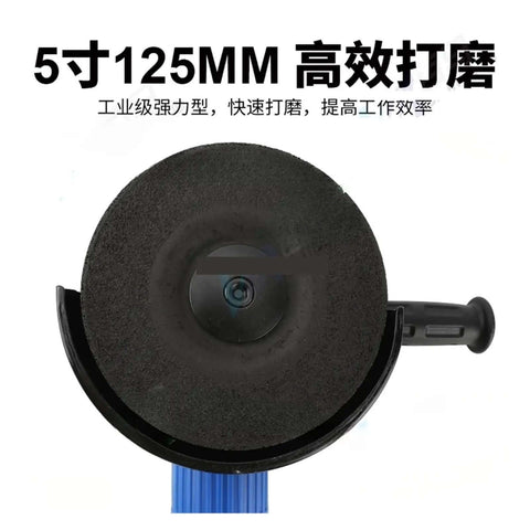 5 Inch Pneumatic Angle Grinder for precision grinding and polishing, showing handle and grinding disc layout.