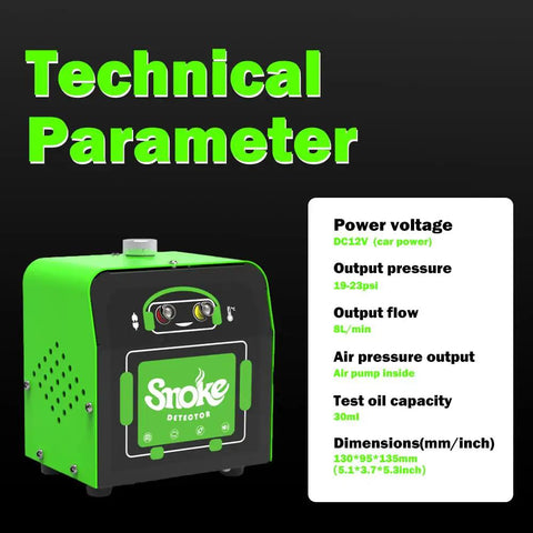 Smoke Machine Leak Detection For Automotive Repairs In Auto Shops And Field Technicians With EVAP System Diagnosis Universal Version