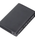 Mini Ups Portable Battery Backup With 15000Mah Capacity Includes 5V 9V And 12V DC Outputs Plus Universal USB Port sleek black design