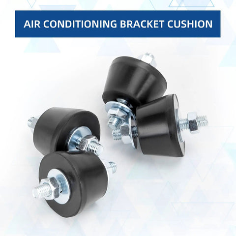 4 Pack M8 Rubber Vibration Isolator Mounts 40x26mm Anti Vibe Shock Absorbers for Mini Split Heat Pumps Air Compressors