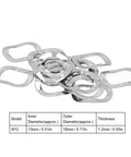 Wave Washer Set For Fasteners 100 Pcs A2 Stainless Steel Gasket Washers Marine Grade DIN137 B Anti Slip Hardware Kit For Bolts And Screws Prevents Sliding Under Heavy Duty Pressure Ideal For Outdoor Projects, M12 washers
