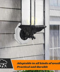 Vinyl Siding Mounting Block Kit With Built In Electrical Box For Outdoor Lighting Vertical Light Mount Blocks For Half Inch Lap Siding White Finish Easy Install No Fuss Exterior Light Mounting Bracket on white vinyl siding