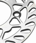Close-up of 190mm front and rear disc rotor for 50cc to 160cc SDG wheel pit dirt bikes with precision alignment holes.