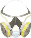 Front view of Half Facepiece Respirator Assembly 5303 with organic vapor and acid gas protection, NIOSH approved TPE construction.