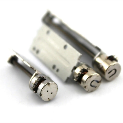 Compact 8mm Diameter Mini DC Stepper Motor With Long Linear Actuator 5V Stroke 30mm Or 40mm, showing motor ends and screws.