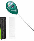 Super Handy No Guesswork 304 Stainless Steel Soil Moisture Meter With Instant Read Hygrometer, Virgin ABS Probe visible with packaging