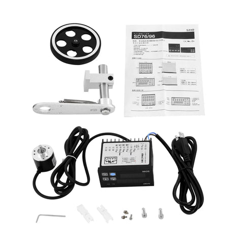 Heavy Duty Digital Length Counter Wheel Meter With Dual Relay Outputs And Three Programmable Modes For Dead On Tracking In Feet Or Meters Delivering A Straightforward No Hassle Workflow