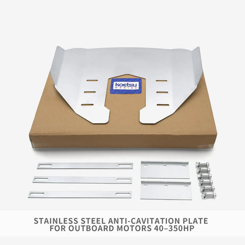 Whale Tail Hydrofoil Stabilizer For Outboard Boats 40-350HP, Adjustable Anti Cavitation Plate And Trim Tab with mounting kit