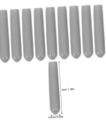 Huge Pack Of Dishwasher Rack End Caps And Tine Protectors featuring durable gray plastic end caps for fixing snapped pegs.