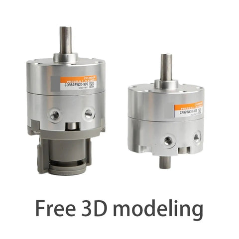 Heavy Duty Double Vane Rotary Actuator 90 And 180 Degree Swing Cylinder shows dual aluminum modules for pneumatic rotation.