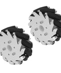 127mm Omnidirectional Wheels For Robotic Cars 45Kg Load 2 Pack Mecanum Wheel Kit For Education Projects Four Way Mobility Quiet And Stable