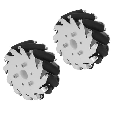 127mm Omnidirectional Wheels For Robotic Cars 45Kg Load 2 Pack Mecanum Wheel Kit For Education Projects Four Way Mobility Quiet And Stable