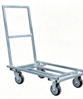 Heavy Duty Push Cart Dolly Platform Truck For Hauling Up To 661 Lbs With A 25 Inch Long By 15 Inch Wide By 30 Inch High Flatbed Hand Truck Style Utility Carrier Built For Warehouse Workshop And Home, metal frame on casters