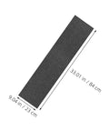 Two Pack Black Skateboard Grip Tape Sheets 33 Inch By 9 Inch Anti Skid Sandpaper For Skateboards And Kick Scooters shown with dimensions
