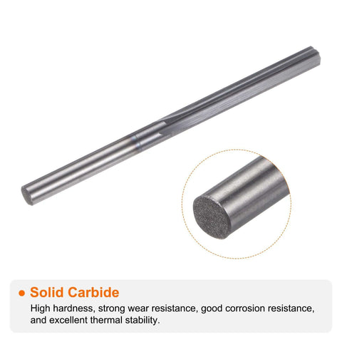 HARFINGTON carbide chucking reamer, 0.127 in diameter, straight flute with straight shank