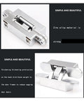 Stainless Steel Heavy Duty Commercial Door Hinges For Invisible 180 Degree Hidden Folding Doors With 3D Adjustable Cross Opening