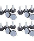 M6 Thread PTFE Levelers Anti Slip Glides For Chairs Tables Cabinets 20 Pack Easy Move Pads with screw-on design
