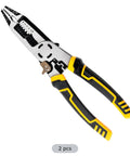 Get This Bad Boy 8-In-1 Multi-Function Wire Stripper Pliers Made From Tough CR-V Steel Built For Pros, crimping cutter design, 8.7 inches.