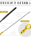 Audi 2.0L Engine Oil Dipstick For A3 A4 A5 A6 Q3 Q5 TT, Precise Oil Level Check, Aluminum with ABS Grip, Replacement OEM 06H-115-611E
