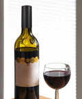100 Pack Black Heat Shrink Wine Bottle Caps Slick Tight Seal Wraps For Liquor And Craft Brews on wine bottle with glass