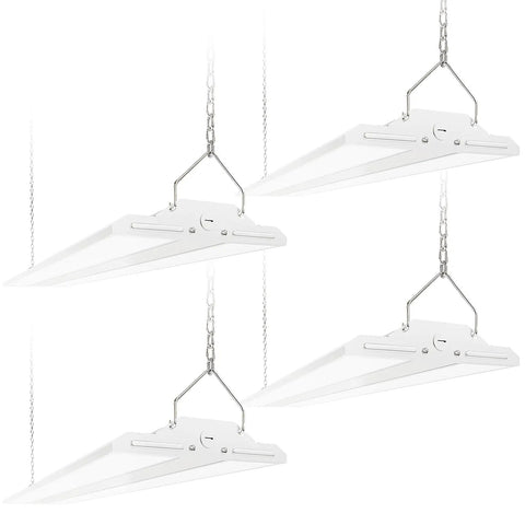 Led Linear High Bay Light 300W Shop Lights Fixture 45000 Lumens 5000K Daylight 0 To 10V Dimmable 120 To 277V Compatible ETL Certified