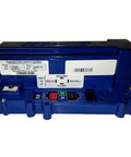 Weekend Warrior Grade Ezgo Golf Cart Controller Designed For Series Motors With 36v Or 48v Wiring Featuring 500 Amp Capacity, blue unit side view.