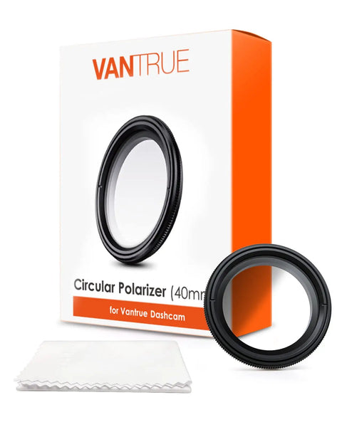 40mm Ultra Slim CPL Circular Polarizer Filter For Dash Cams N4 Pro N5 N4S S1 Pro Max E1 Lite E2 N2X with packaging and cloth