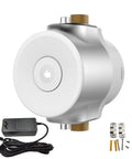Slick Smart Instant Hot Water Recirculator Pump With No Sweat Setup Three Speed Modes 24 V Dc Thermostat with power supply and mounting hardware