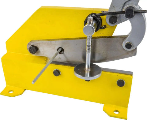 Rock Solid Benchtop Metal Shear With Eight Inch High Chrome Blades Slices Sheet Metal Like Butter Heavy Duty Steel Base Engineered For Exact Trimming And Quick Garage Fabrication Jobs