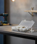 Heavy Duty Hollow Wall Mounting Kit For Shelves And Mirrors With M8 Drywall Anchors And Screws on table