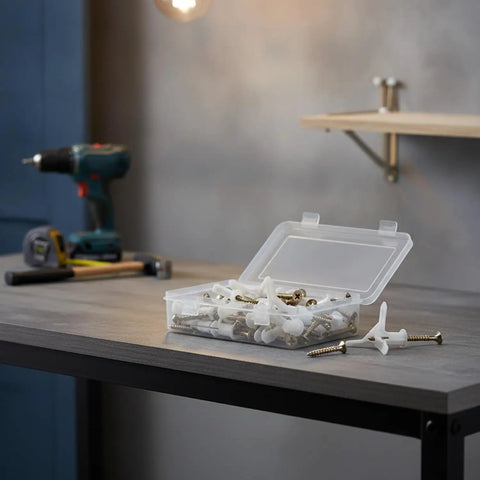 Heavy Duty Hollow Wall Mounting Kit For Shelves And Mirrors With M8 Drywall Anchors And Screws on table
