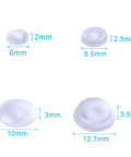 Clear Self Stick Rubber Feet Bumper Pads For Doors Cabinets And Drawers No Drill Needed Easy Peel And Stick Dimensions