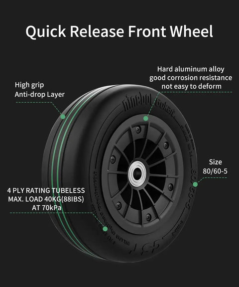 Front Wheel Assembly For Segway Ninebot GoKart Kit Pro And Pro2 Compatible Gokart Front Wheel Replacement Set with specs