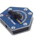 Onebutton Magnetic Welding Locator With Power Degaussing Function, Super Strong Suction Fixture for metal alignment, hexagon shape.