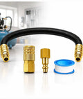 Flexible Air Compressor Whip Hose Kit Compatible With California Air Tools Cat 1P1020S Tough As Nails Rubber Connection Line for air tool hookup